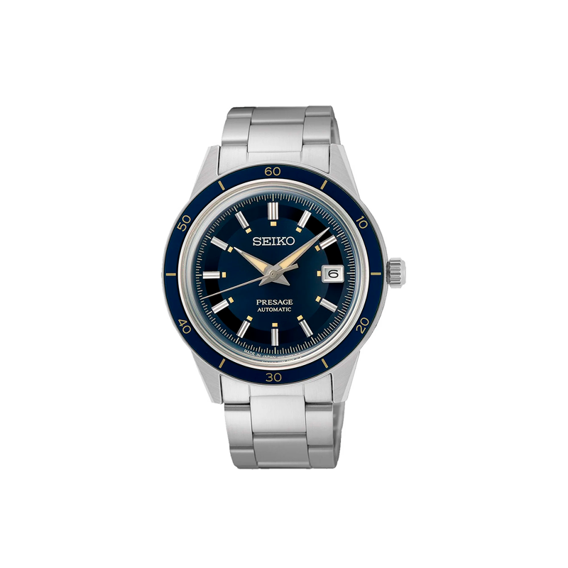Reloj Seiko Presage Style 60' automático azul oscuro hombre SRPG05J1