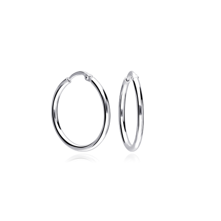 Pendientes Plata primera ley 25mm "Claude"