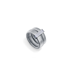 Anillo Viceroy doble de acero colección Laura Escanes tubogas 75392A01