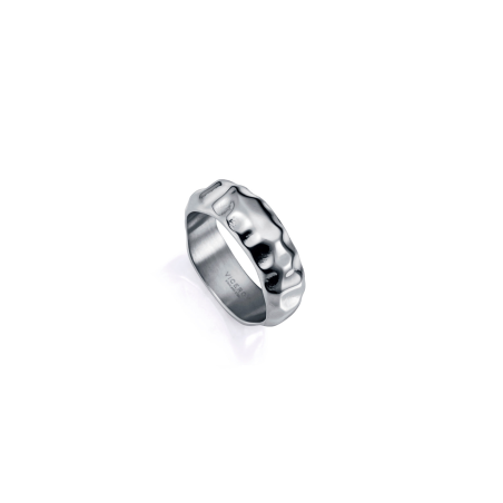 Anillo Viceroy de hombre de acero tipo martillado 15164A02