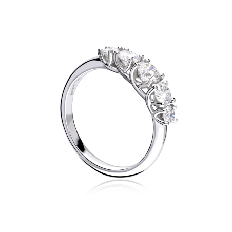 Anillo "Civita" Oro Blanco 18k y Diamantes 1.00 cts