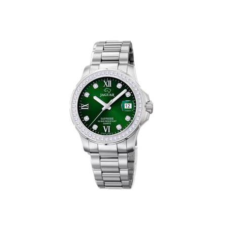 Reloj Suizo Jaguar Executive Dame esfera verde mujer J892/5