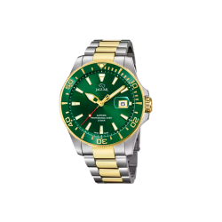 Reloj Suizo Jaguar pro Diver verde correa bicolor esfera verde J863/B