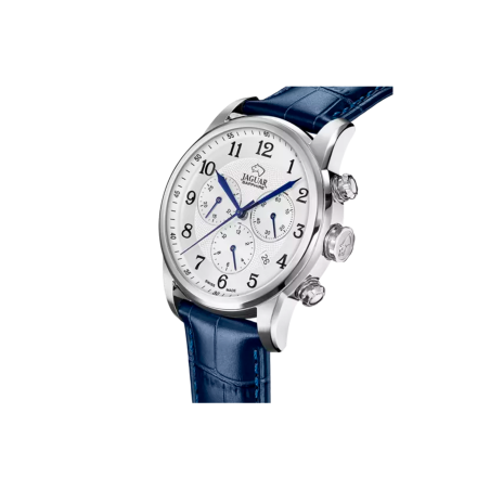 Reloj Suizo Jaguar hombre Acamar esfera plateada correa piel chronographe hombre J968/4