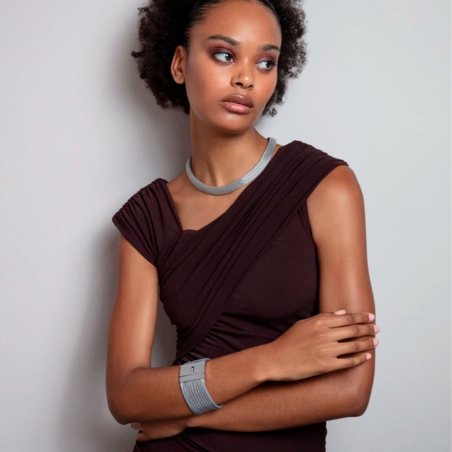 Collar Viceroy de mujer de acero mesh tubular 14204C01000