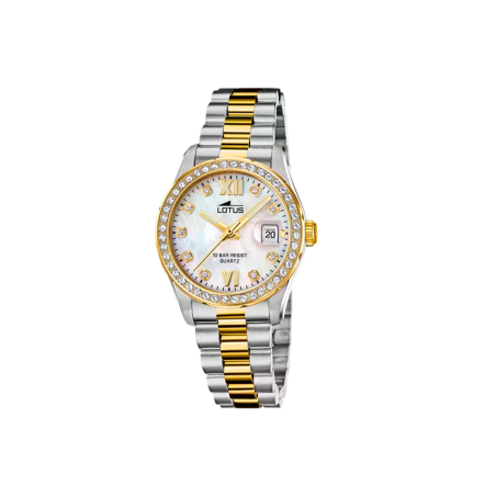 Reloj Lotus Freedom beige correa acero inoxidable 316L mujer 18978/1