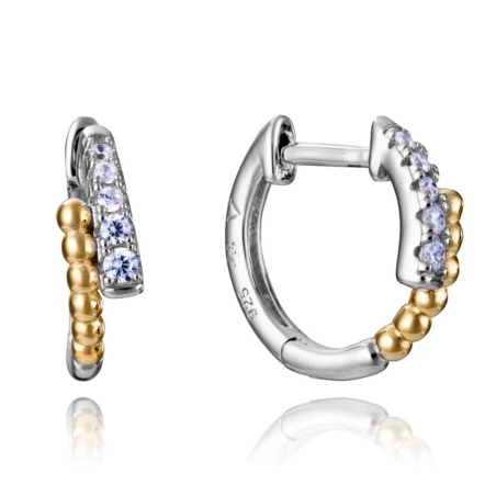 Pendientes Viceroy de plata de primera ley con baño de rodio y oro 2311E100-30