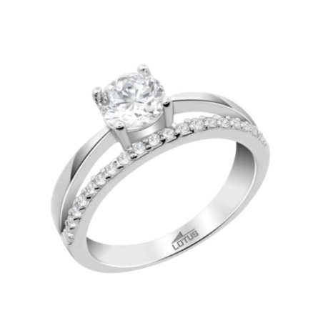 Anillo Lotus plata circonitas mujer LP3741-3/11