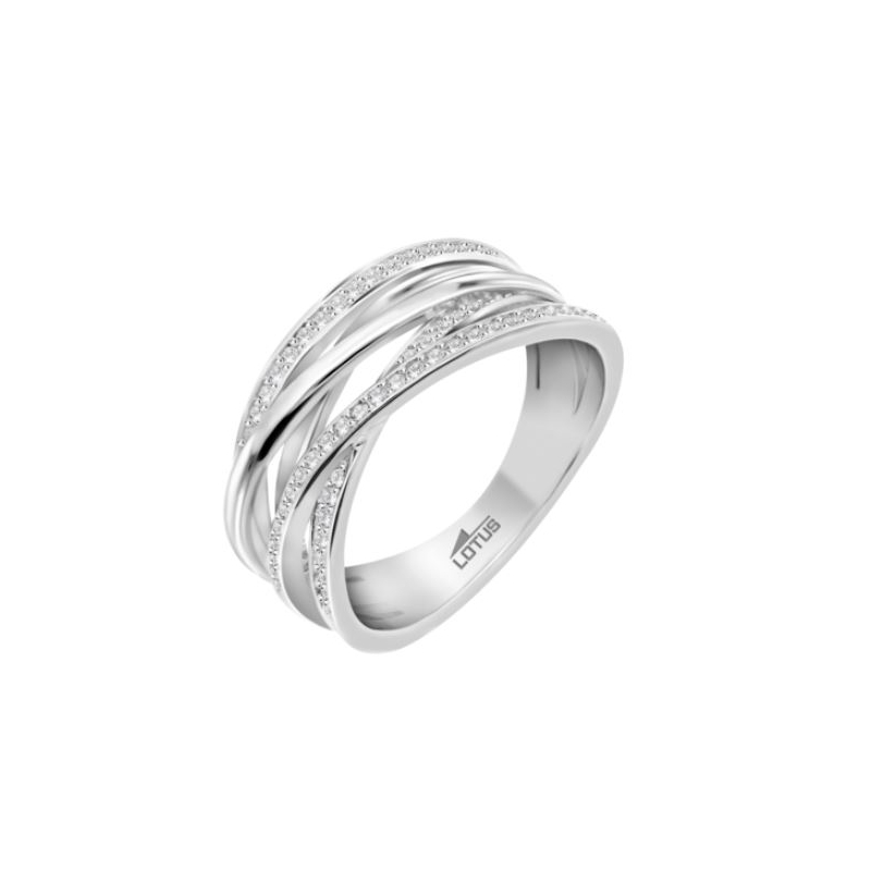 Anillo Lotus plata circonitas mujer LP3682-3/11