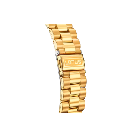 Reloj Lotus Freedom collection esfera nacarada correa dorada mujer 18979/1