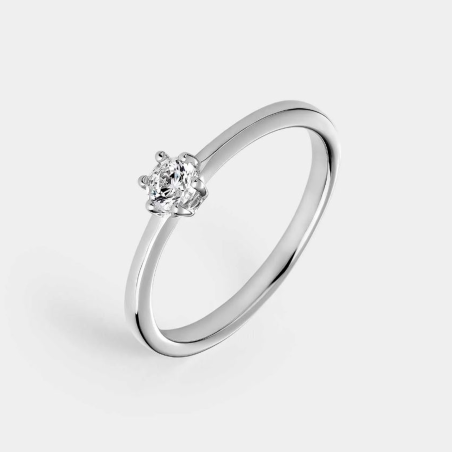 Anillo Itemporality solitario plata con circonita SRN-101-092