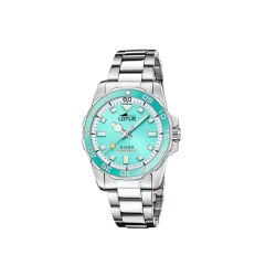 Reloj Lotus Trendy esfera azul correa acero inoxidable 316L mujer 18937/2