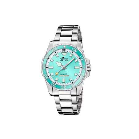 Reloj Lotus Trendy esfera azul correa acero inoxidable 316L mujer 18937/2