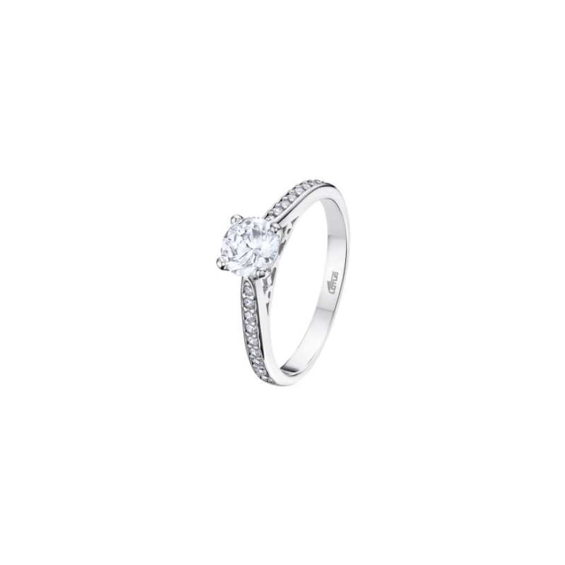 Anillo Lotus silver solitario mujer plata LP3441-3/11