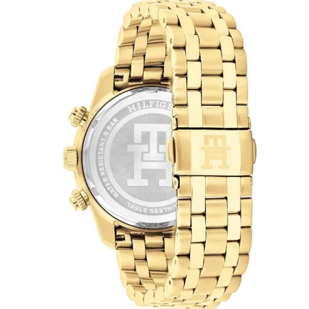 Reloj Tommy Hilfiger acero dorado ip esfera azul 1792158