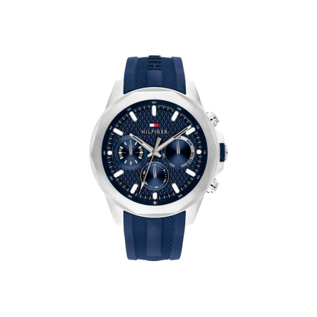 Reloj Tommy Hilfiger acero correa silicona azul 1710649