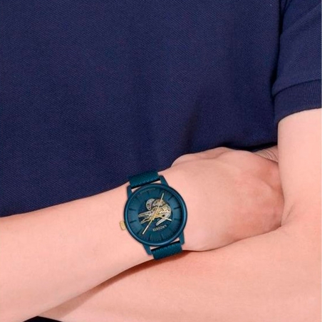 Reloj Lacoste Hombre correa piel azul 2011385