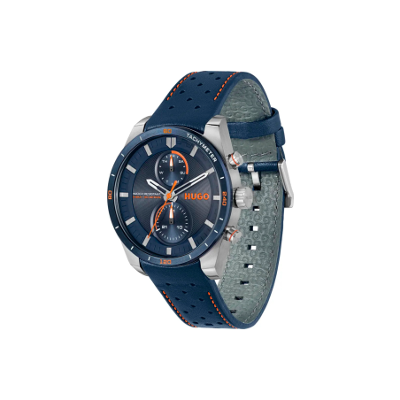 Reloj Hugo Boss hombre correa piel azul 1530371