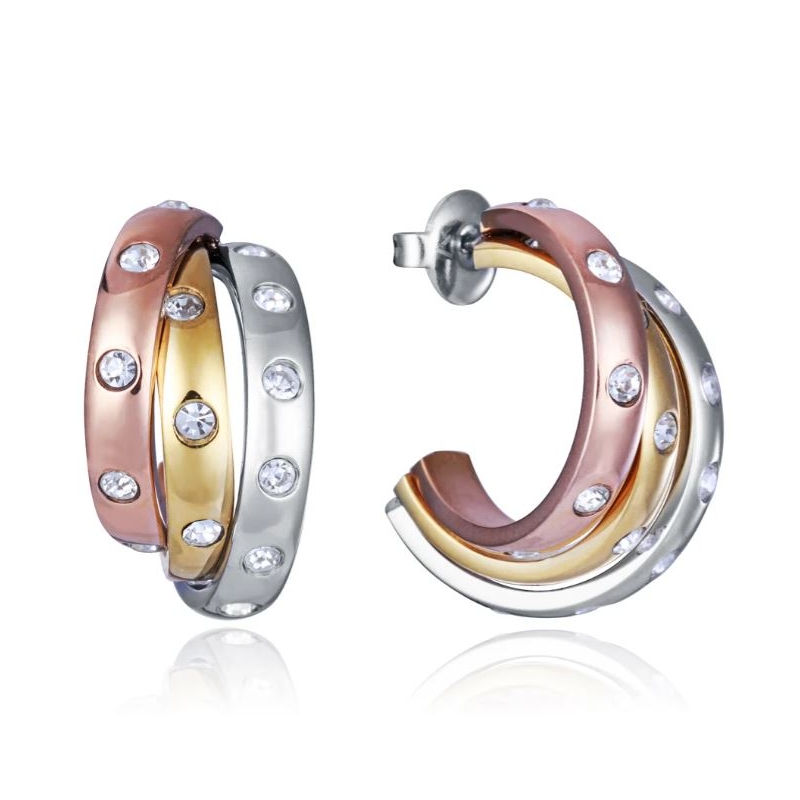 Pendientes Viceroy Acero Aro tricolor 14192E01019