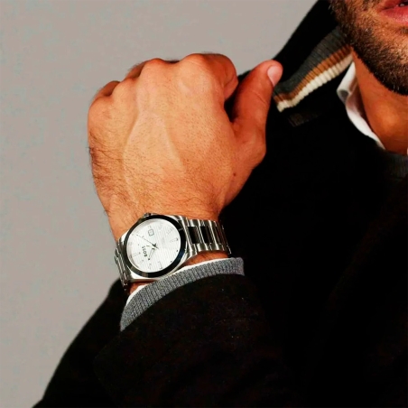 Reloj Hugo Boss hombre acero esfera blanca 1514176