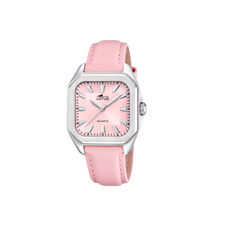 Reloj Lotus esfera y correa piel rosa mujer 18968/3