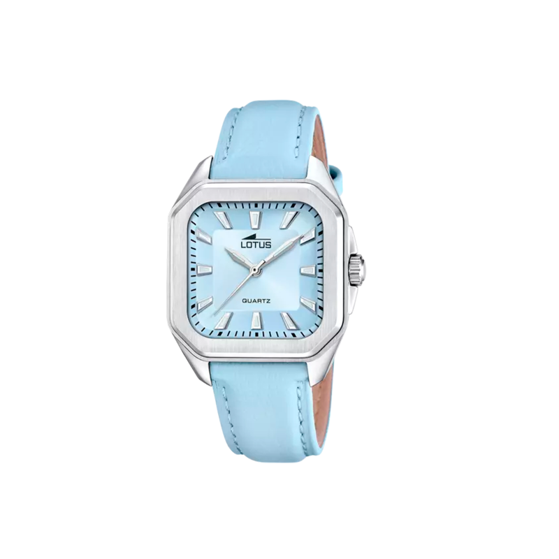 Reloj Lotus esfera y correa piel azul mujer 18968/4