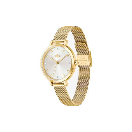 Reloj Lacoste mujer acero dorado esfera blanca 2001401