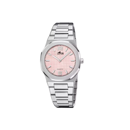 Reloj Lotus Excellent esfera rosa y correa plateada 18843/3