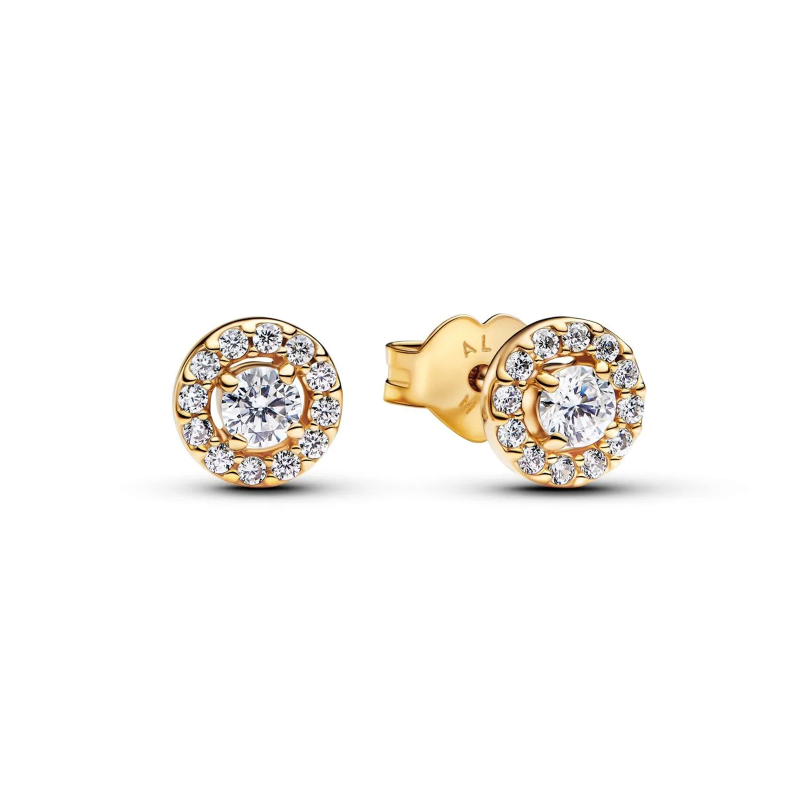 Pendientes Pandora Halo Dorado 263019C01