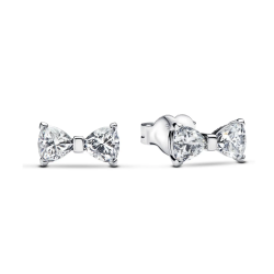 Pendientes Pandora Lazo Plateado 293542C01