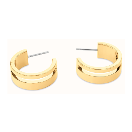 Pendientes Calvin Klein Aro abierto acero dorado  35000676