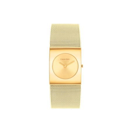 Reloj Calvin Klein mujer malla de acero dorado 25100062