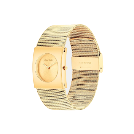 Reloj Calvin Klein mujer malla de acero dorado 25100062