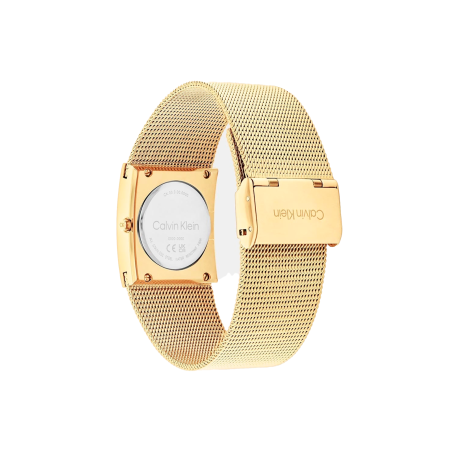 Reloj Calvin Klein mujer malla de acero dorado 25100062