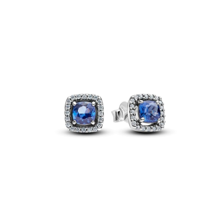 Pendientes Pandora Halo Azul 293551C01