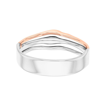 Pulsera Calvin Klein brazalete plateado y rosado 35000649