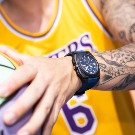 Reloj Lotus Chrono correa caucho y esfera azul hombre 18976/3