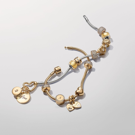 Pandora Charm Botón Brillante Grabable 768747C01