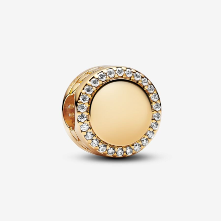 Pandora Charm Botón Brillante Grabable 768747C01