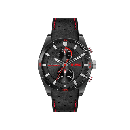Reloj Hugo Boss hombre multifunción de piel negro 1530370