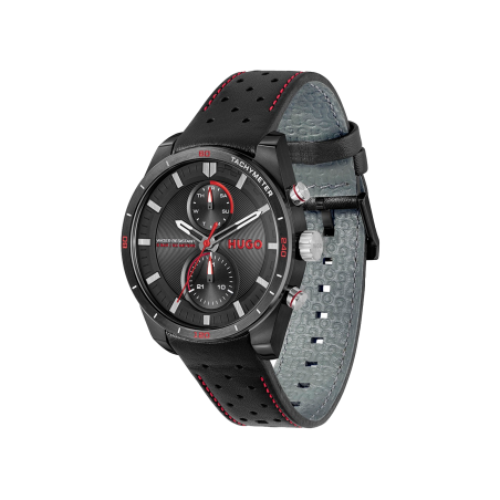 Reloj Hugo Boss hombre multifunción de piel negro 1530370