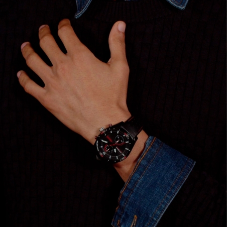 Reloj Hugo Boss hombre multifunción de piel negro 1530370