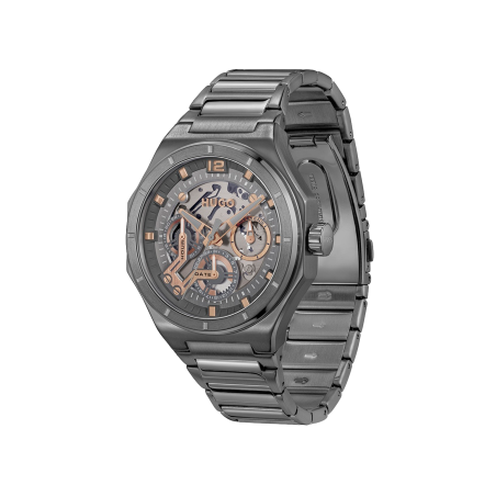 Reloj Hugo Boss de hombre multifunción acero gris 1530378