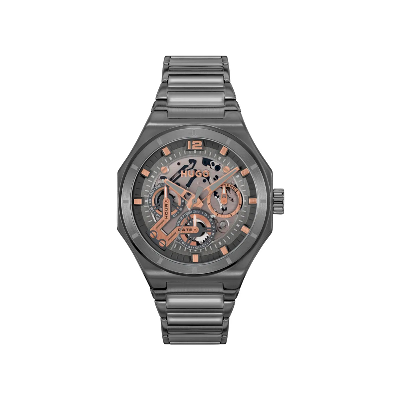 Reloj Hugo Boss de hombre multifunción acero gris 1530378