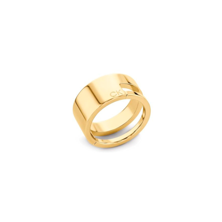 Anillo Calvin Klein mujer de acero color dorado 35000679C