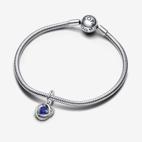 Pandora Charm Colgante Círculo Eternity Azul 793125C09