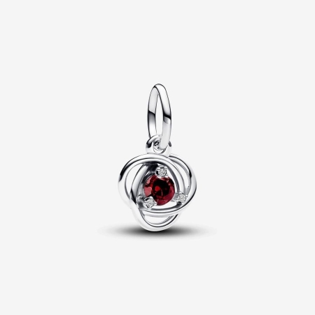 Pandora Charm Colgante Círculo Eternity Rojo 793125C01