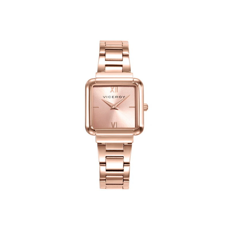Reloj Viceroy caja y brazalete de acero Ip rosa mujer 401242-73