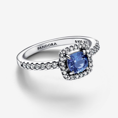 Anillo Pandora Halo Azul 193555C01