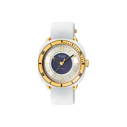 Reloj Tous Mujer Osier de acero blanco y dorado 3000138000
